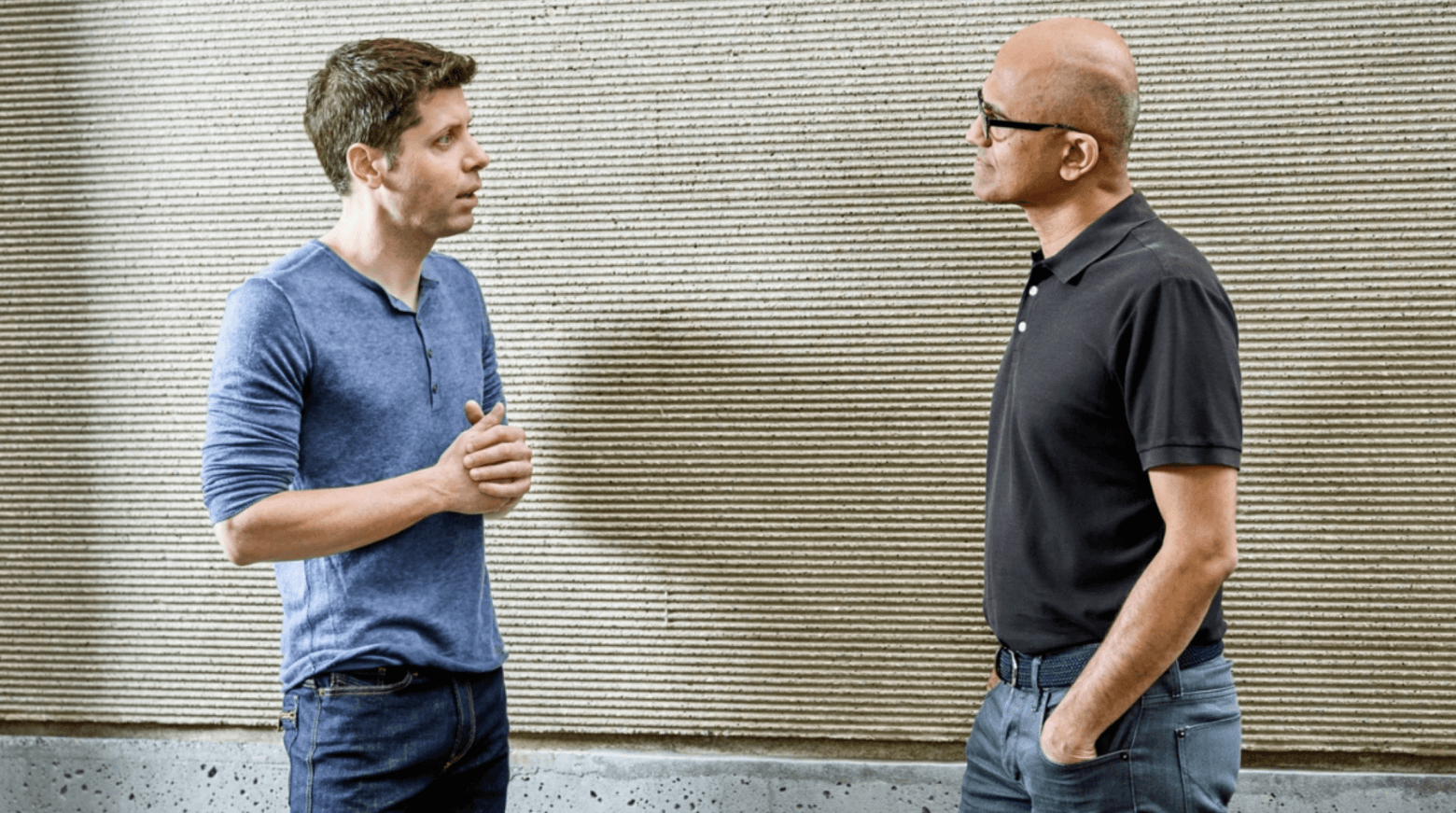 Сэм Альтман, CEO OpenAI, и Сатья Наделла, CEO Microsoft